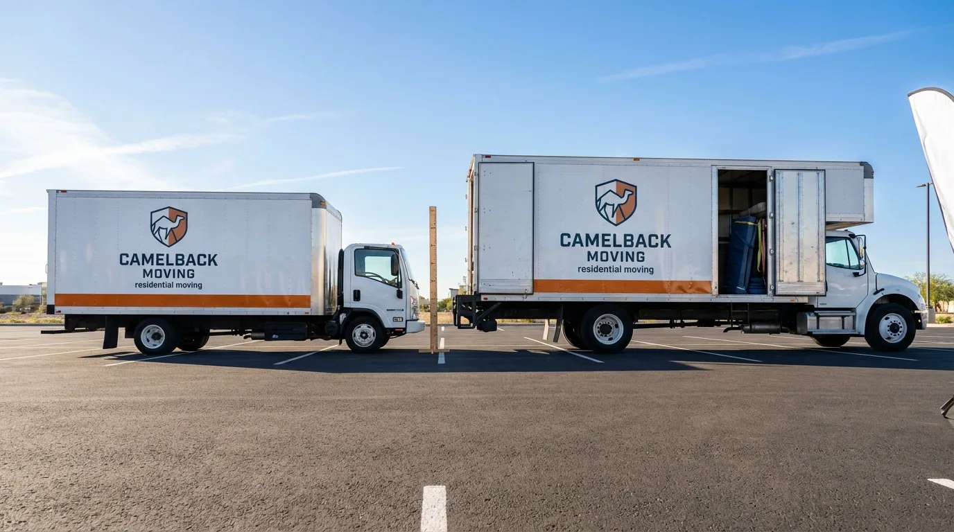 Moving truck size capacity guide in Gwinn